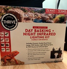 Thrive Reptile Day Basking & Night Infrared Lighting Kit