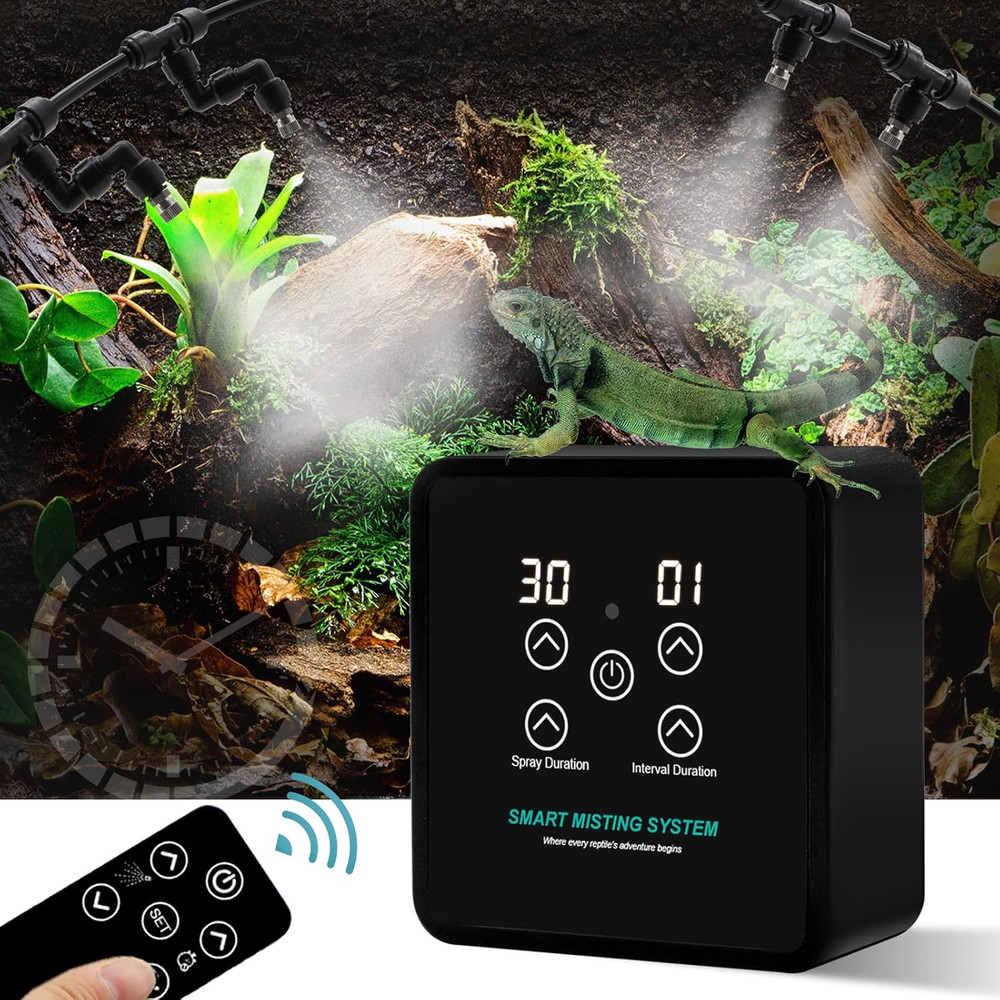 Automatic Reptile Mister Humidifier with Timer,Programmable Terrarium Reptile Mi