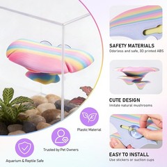 Mushroom Reptile Tank Decor Mushroom Climbing & Resting Platform Habitat Tree