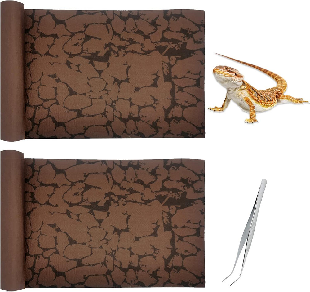 Tfwadmx Reptile Carpet Sand Mat for Bearded Dragon Terrarium Substrate Liner Bro