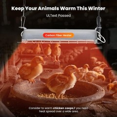 Durable 400W Carbon Fiber Heat Lamp for Chicken Coop