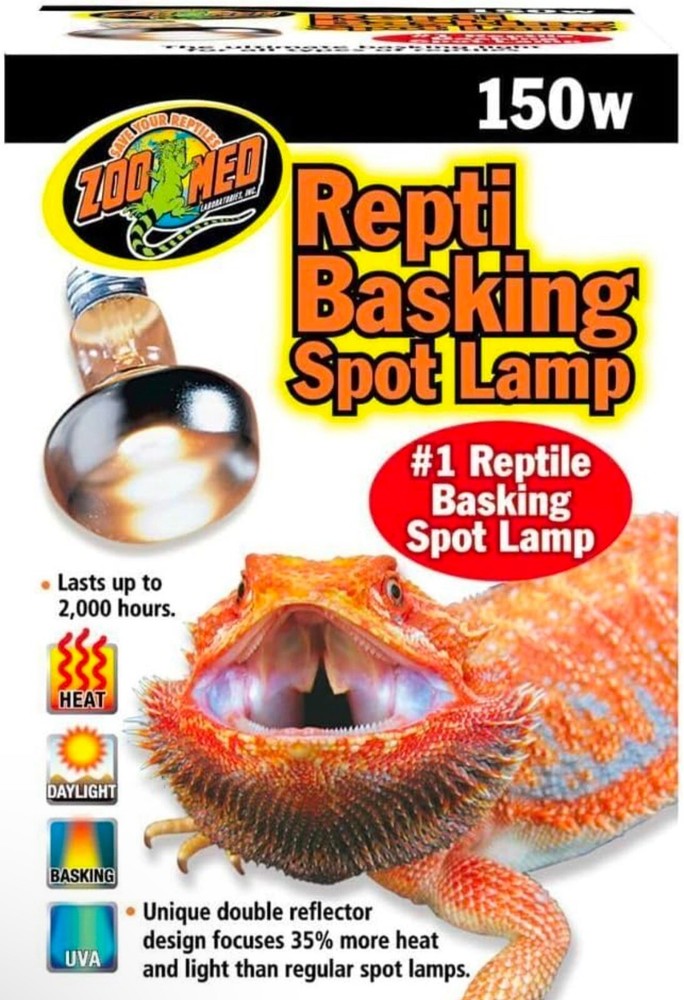 Zoo Med Repti Basking Spot Heat Lamp with UVA – 150 watt