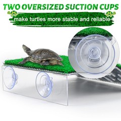 Lawn Turtle Basking Platform Tortoise Resting Terrace, Simulation Grass Turtl…