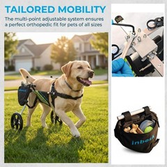 Dog Wheelchair for Back Legs, Lightweight Aluminum Adjustable Wheelchair for …