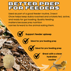 TC INSECTS 5 lb Insect Chow for Roaches & Crickets Balanced Protein