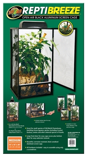 Zoo Med ReptiBreeze Open air aluminum screen cage 4 different size