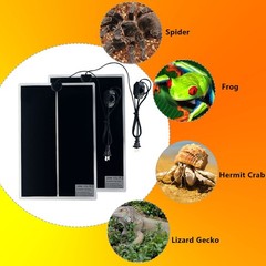 2PCS 20W Reptile Heating Mat, 11×16.5 in, Temperature Adjustment, Removable
