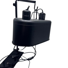 REPTI ZOO Dual Reptile UVB Heat Lamp Light Bulbs & Zoo Med Stand Included Black