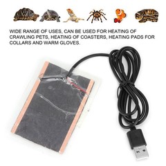 USB Heating Film Carbon Fiber Portable Heater For Reptiles && New