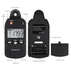 Quantum PAR Meter Full-Spectrum High Precision PPFD Tester for Photosynthetic…