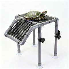 Large Turtle Basking Platform for Aquatic Turtles, Sturdy Standing Turtle Doc…
