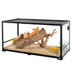 50 Gallon Reptile Tank, Glass Reptiles Terrarium 36″ x 18″ x 18″, Sliding Doo…
