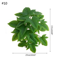 Reptile Tropical Plants Simulation 3D Printed Leaves Habitat Decor