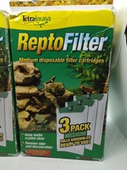2 Boxes TetraFauna ReptoFilter Filter Cardridges 3 Pack Each Medium #A2