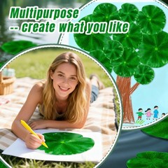 RAINFLOW 18PCS Lily Pads for Ponds Artificial Pond Plants Floating Flowers fo…