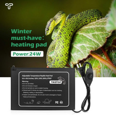 Reptile Heat Pad – Adjustable Temperature under Tank Heater for 10-20Gal/30-40Ga