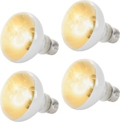 4-Pk 100W Reptile Heat Lamp Bulbs UVA Daylight Basking Light Bulbs for Reptiles