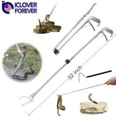 52″ Collapsible Snake Tongs Catcher+40″ Snake Hook Reptile Grabber Handling Tool