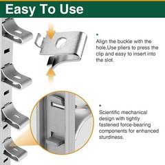 Mrdilla 30Pcs Metal Cabinet Shelf Clips, Adjustable Shelf Brackets for Kitche…