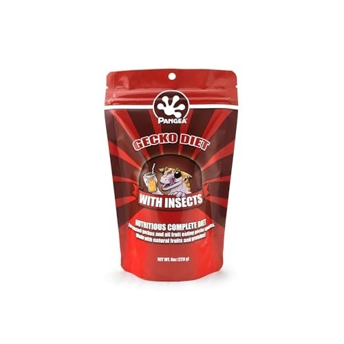 Crested Gecko Complete Diet – 8oz Fruit Mix with Insects, Nutrient-Rich Food