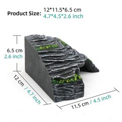 Small Turtle Basking Platform Climbing Ramp Shale Scape Step Ledge, Reptile C…