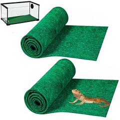2Pk 39×20 Inch Reptile Carpet Terrarium Bedding Substrate Liner Reptile Cage Mat