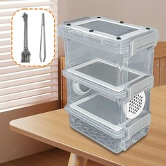 Roach Feeding Box Keeper Transparent House Lightweight Container Cage