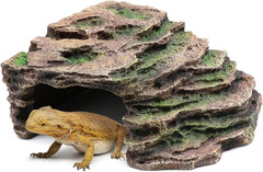 Large Reptile Hide Shale Scape Step Ledge, Reptile Cave Hideout, Bearded Dragons
