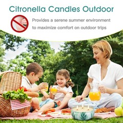 Citronella Candles Outdoor, Large Citronella Candle Outdoor for Patio, 3 Pack…