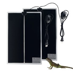 2PCS 20W Reptile Heating Mat, 11×16.5 in, Temperature Adjustment, Removable
