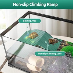 Oiibo Glass Turtle Tank Kit, 10 Gallon 20″ x 12″ x 10″ Turtle Tank Starter Ki…