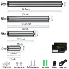 8W HO T5 UVB Reptile Light Fixture with Bulb 12 inch, Bearded Dragon uvb Ligh…