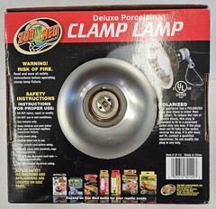 ZOO MED 8 1/2″ Deluxe porcelain Clamp Lamp