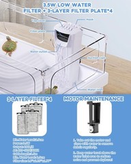 Small Turtle Tank Kit(Tank+Light+Filter), Acrylic Turtle Tank Starter Kit wit…