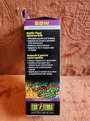(2) ExoTerra Reptile Vision Spectrum Bulbs 26W PT2346. Energy Saving Bulbs. NEW