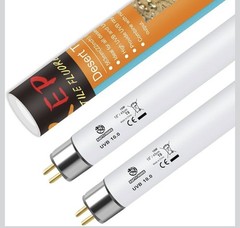 Reptile Fluorescent Lamp T8 -15W- 18″ -Desert Terrarium Lamp – UVA UVB – 2 Pack