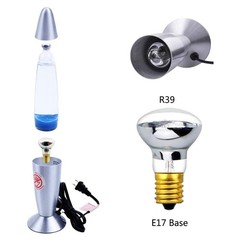 40W E17 R39(R12) Lava Lamp Reflector Bulb and 6 Count (Pack of 1), Silver