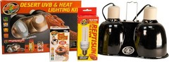 Compact Dual Kit with UVB & Heat Lighting for Tropical Reptiles, 13W