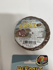 Zoo Med Hermit Crab Thermometer Hermit soil And Extras!!! Lot Of 5 Items
