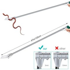 48 Inch Heavy Duty Snake Tongs Professional Reptile Grabber Catcher Tool