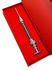 Reptile Snake Feeder Feeding Pinky Pump Syringe Tool 10cc Stainless Veterinary