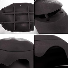 TINTON LIFE Reptile Hideouts Box with 2 Ceramic Sinks to Increase Humidity