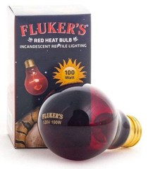 Reptile, Flukers Red Heat Incandescent Bulb (100 Watt)