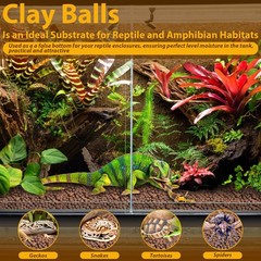 Legigo 2LBS Leca Balls Terrarium Substrate for Reptiles, Organic