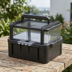 Reptile Carrier Portable Reptile Transport Box Transparent for Veterinary