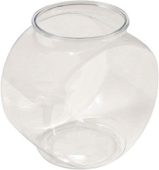 Koller Products 1-Gallon Fish Bowl, Impact-Resistant 1 Gallon, Drum Shape