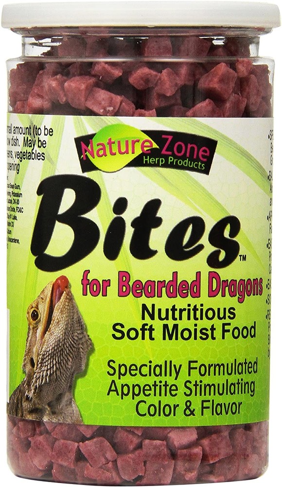 Nature Zone Bearded Dragon Bites Nutritious Soft Moist Pet Food 9 oz