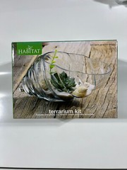 Habitat Terrarium Kit with Sand, Sea Shells, and Succulents
