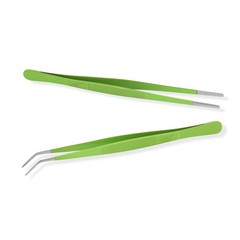 HADIZ Stainless steel Garden Tweezers Two Piece Set For Catus and Green