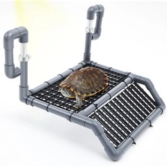 Adjustable Extra Large Turtle Basking Platform, Wider Black and Gray